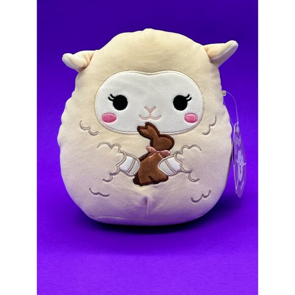 Squishmallows Easter Sophie The Lamb 8" Plush With Chocolate Bunny 2024 Stuffed - Picture 1 of 10